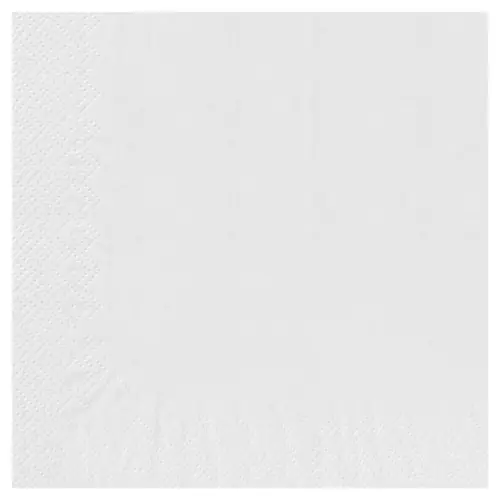 200 Serviettes 30x30 2 Plis BLANC Nature