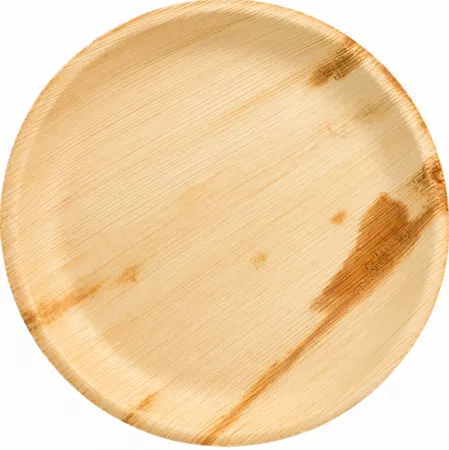 25 ASSIETTES RONDES EN PALMIER D23
