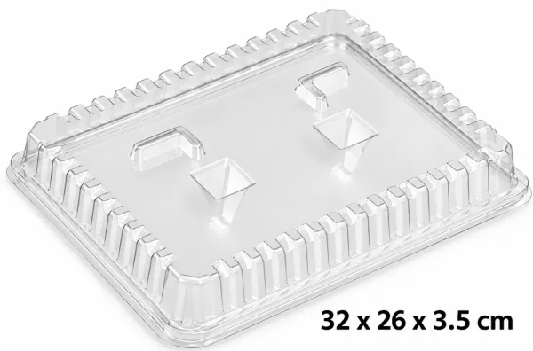 25 COUVERCLES PLATEAUX REPAS 5 COMPART - CVPRC55