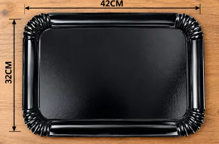 25 PLATEAUX NOIR 32X42 