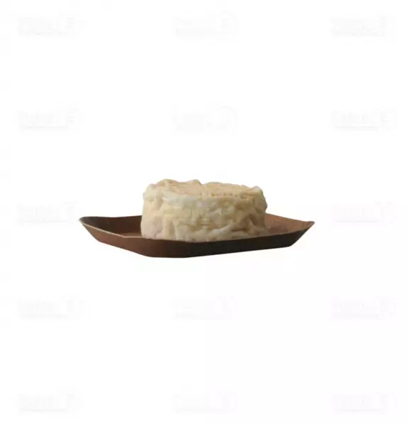 250 Barquettes Carton Bois Fonc� PET/PP 13.7x12.7x1.4cm