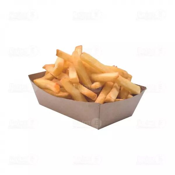 250 Barquettes Carton Kraft Brun 120x70x45mm BQKRAFTGM