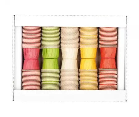 250 Caissettes Cuisine Couleur D38H30