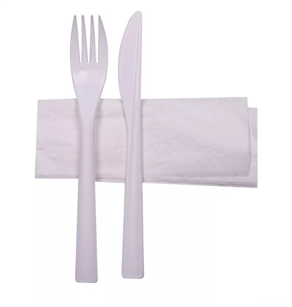 250 SACHET COUVERTS PIKNIK PP INCASSABLE F+C+S