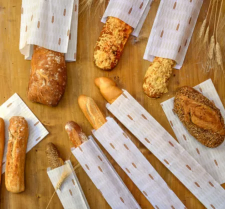 250 SACHETS BAGUETTE BLANC + EPI 9+3.5X35CM