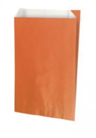 250 sacs cadeaux kraft blanc 18+6X35 ORANGE