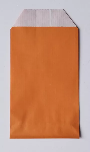 250 Sacs Cadeaux Kraft Blanc 7x12 ORANGE