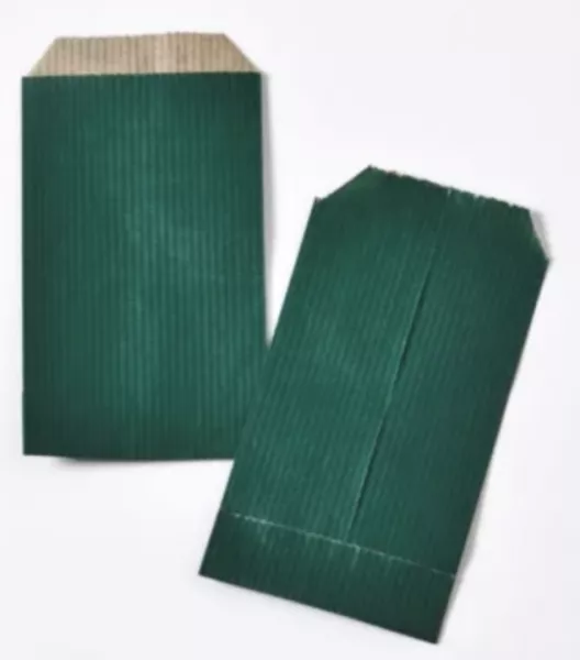  250 Sacs Cadeaux Kraft BRUN  7X12 VERT FORET