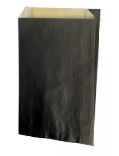 250 Sacs Cadeaux Kraft brun 12+4,5x20cm noir
