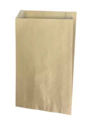 250 sacs cadeaux kraft brun 12+4,5X20CM