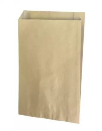 250 sacs cadeaux kraft brun 16+8x27 