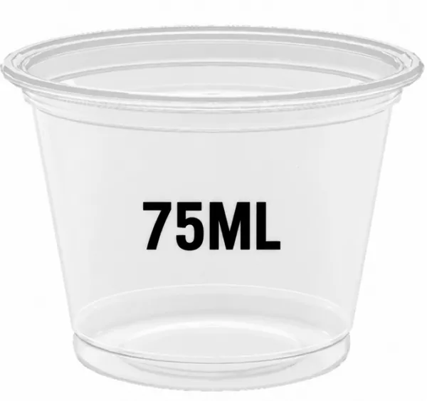 2500 POTS SAUCES PP TRANSPARENT 75ML