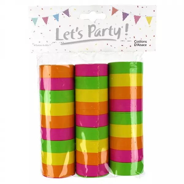 3 Rouleaux de 18 serpentins FLUO 4m  / CO22961