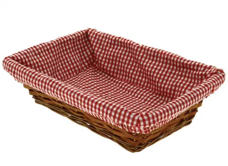30 CARO CORBEILLE RECT GM VICHY  ROUGE 35X25X9