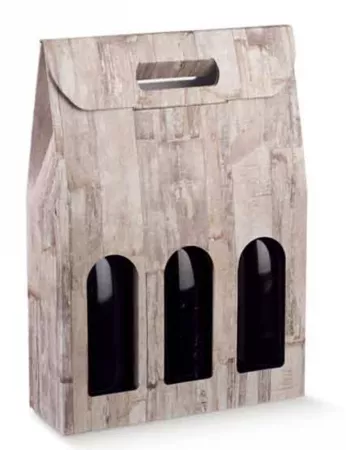 30 COFFRET 3 BTTLES WOOD 270X90X385