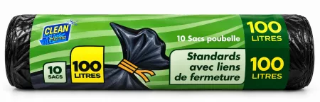300 SACS POUBELLES STANDARDS 100L PEMD SOUDURE ETOILE