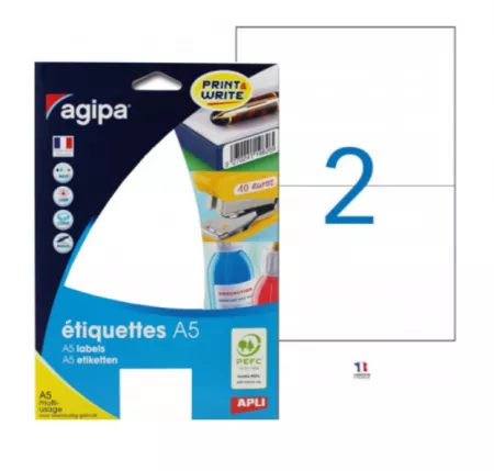 32 ETIQUETTES AGIPA A5 80x140