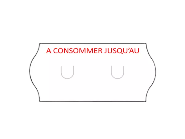36 ROULEAUX DE 1500 ETIQUETTES 26*12 BLANC PERM \  A CONSOMMER JUSQU\'AU\ 
