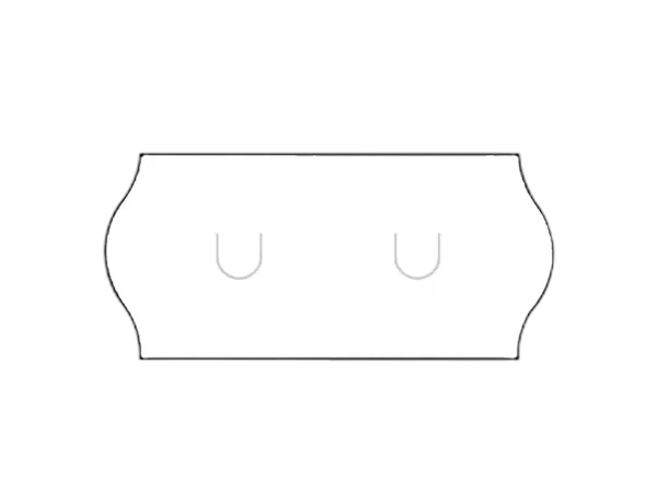 36 ROULEAUX DE 1500 �TIQUETTES 26x12 BLANC