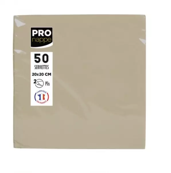 40 SERVIETTES OUATE MICRO GAUFRE 38X38 FICELLE