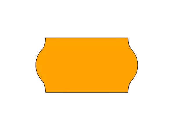 42 ROULEAUX DE 1500 �TIQUETTES 22X12 MM FLUO ORANGE