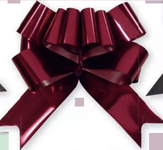  5 NOEUDS PAPILLON MIROIR BORDEAUX