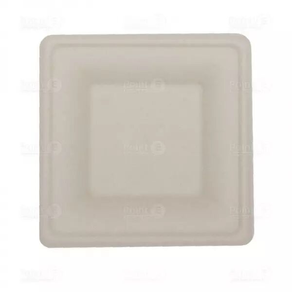 50 Assiettes Carr� D20cm Fibre de Canne