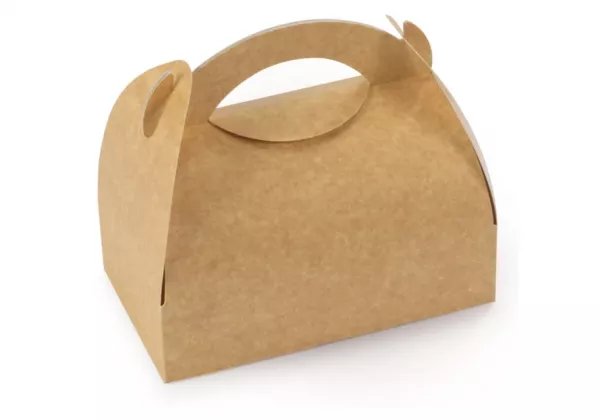 50 Boites a poign�e kraft 11 x 10 x 6 cm