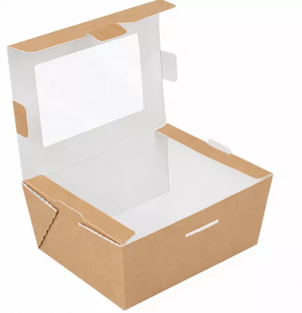 50 BOITES AVEC FENETRE 780ml 11.2x6.4