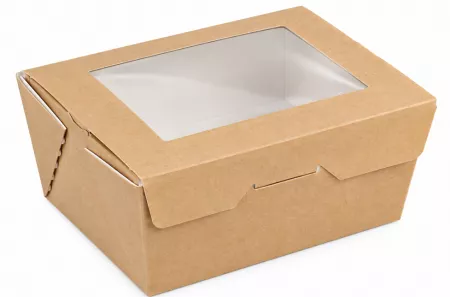 50 BOITES AVEC FENETRE 780ml 11.2x6.4