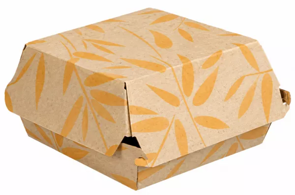 50 BO�TES HAMBURGER CARTON 12,5x12x5,8 CM FEEL GREEN