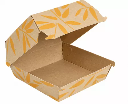 50 BO&Icirc;TES HAMBURGER CARTON 12,5x12x5,8 CM FEEL GREEN