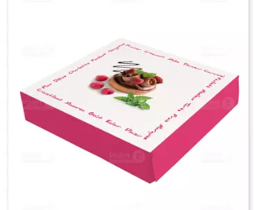 50 Boites Patissieres 25x8 FRAMBOISINE