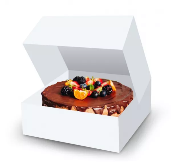 50 BOITES PATISSIERES 26x5 BLANC