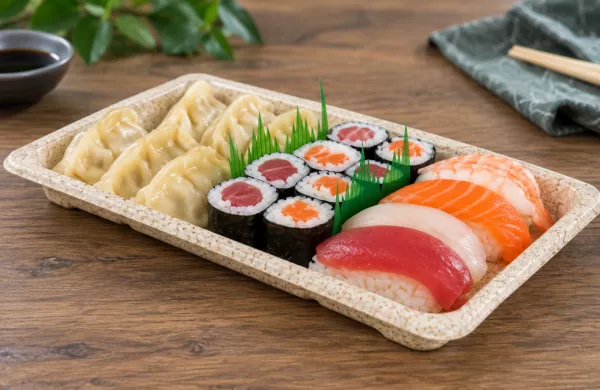 50 BOITES SUSHI 23.5x15.5x2cm