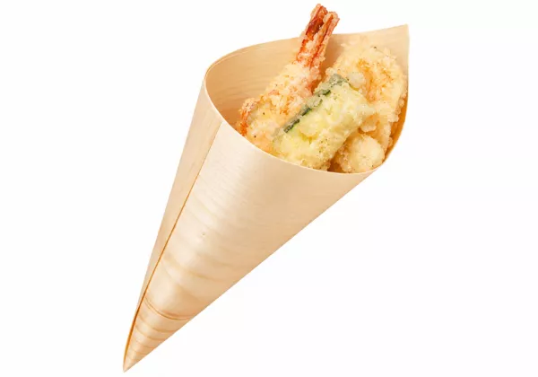 50 CORNETS BOIS 12.5CM