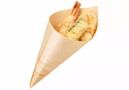50 CORNETS BOIS 12.5CM