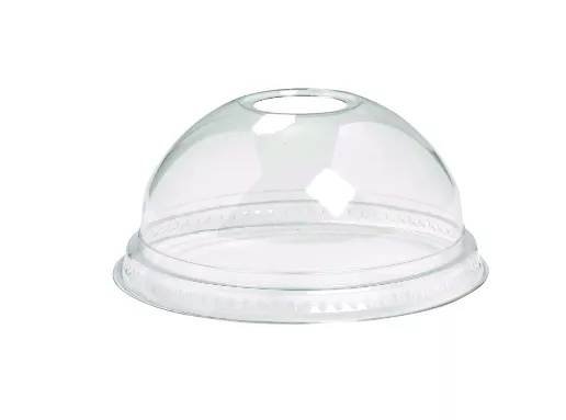 50 COUVERCLES DOMES AVEC TROU POUR POTS 50/63CL