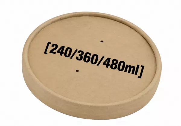 50 COUVERCLES POTS SOUPE KRAFT 240/360/480ml