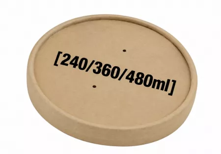 50 COUVERCLES POTS SOUPE KRAFT 240/360/480ml