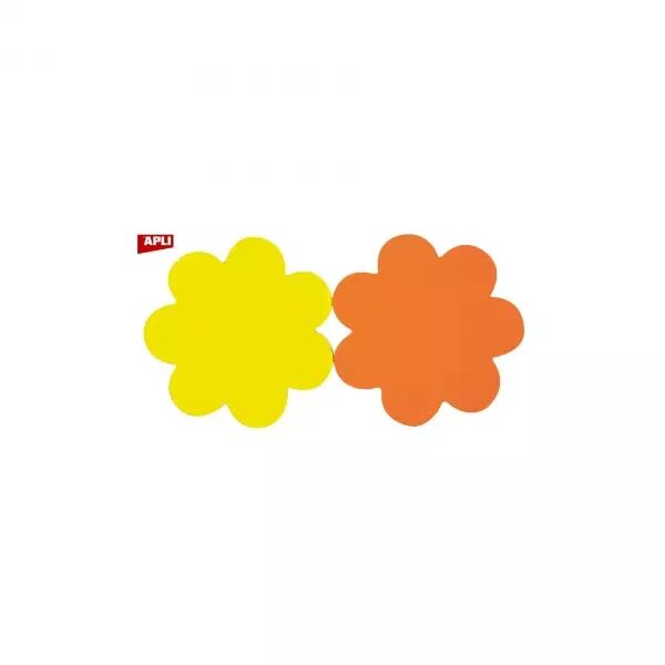 50 FLEURS ORANGE ET JAUNE DIAM 8