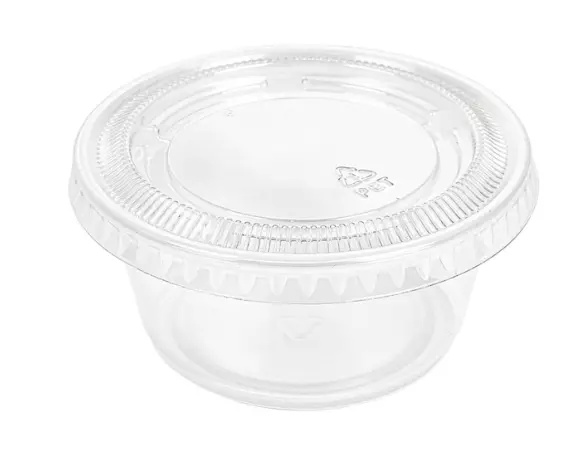 50 Pots et Couvercles 100ml TRANSPARENT