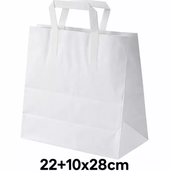 50 SACS KRAFT BLANC PP PLATES 22+10x28