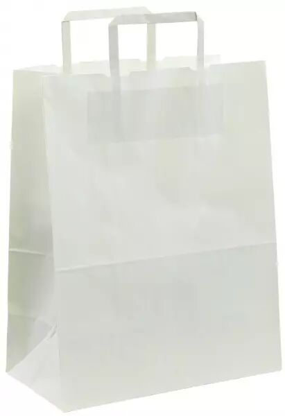 50 Sacs Kraft P Plates 18+8x22 BLANC / 20134
