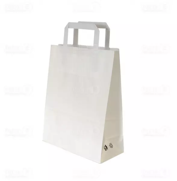 50 Sacs Kraft P Plates 70gr 26+14x33 BLANC