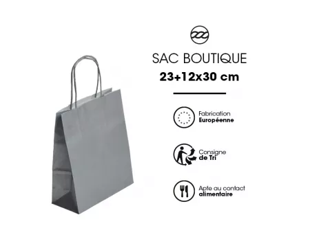 50 SACS KRAFT TENDANCE 23+12X30 ARGENT 