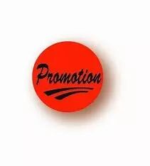 500 �tiquettes Fluo Rouge PROMOTION