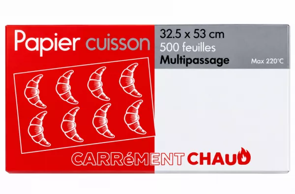 500 FEUILLES PAPIER CUISSON 32.5X53