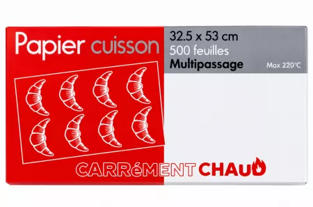 500 FEUILLES PAPIER CUISSON 32.5X53