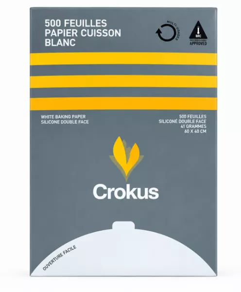 500 FEUILLES PAPIER CUISSON BLANC SILICONE DOUBLE FACE 60X40CM